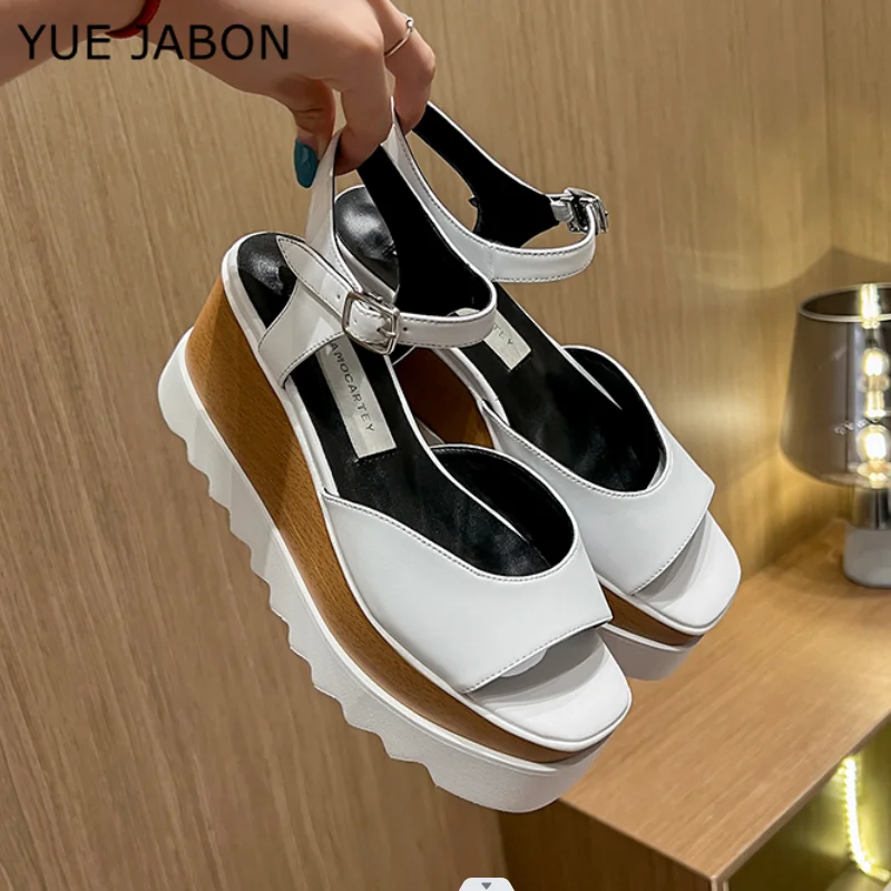 Women Stars Sandals 2024 Summer Casual Daily Comfy Slip On Platform Casual Sandals Women Breathbale Thick Sole Sandalias Mujer