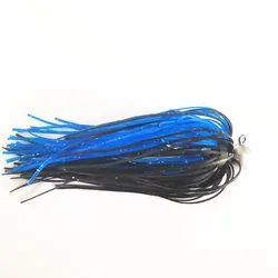 Señuelo lubina Buzzbait con falda de silicona y spinner mar