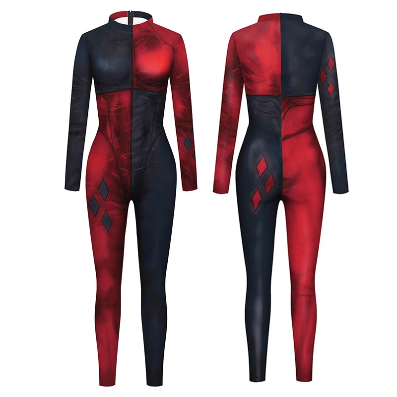 Anime Jumpsuit for Women Fantasia Halloween Cosplay Costume Adult Bodysuit Sexy Catsuit 3D Printing Zentai Carnival Clothing