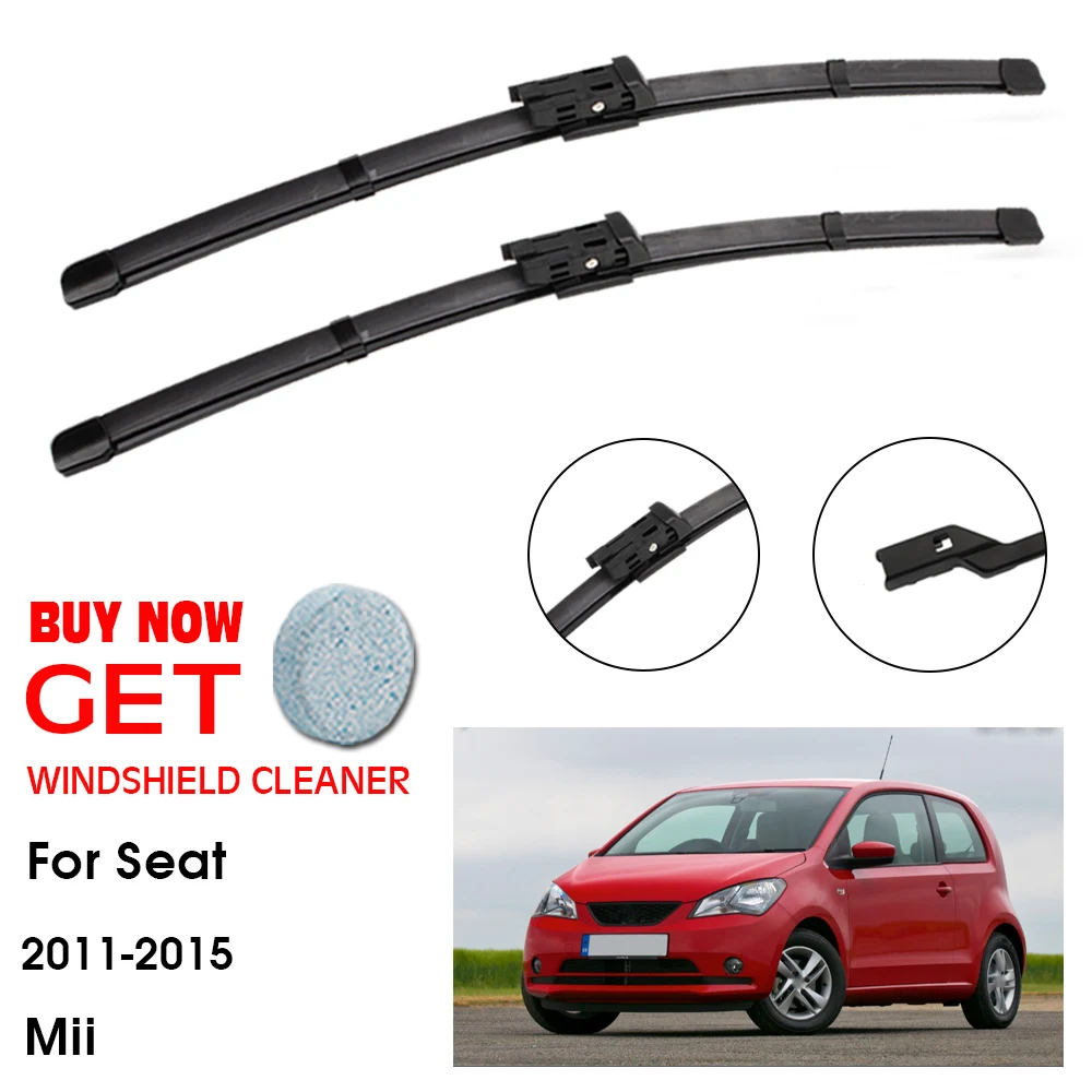 

Car Wiper Blade For Seat Mii 24"+16" 2011-2015 Front Window Washer Windscreen Windshield Wipers Blades Accessories