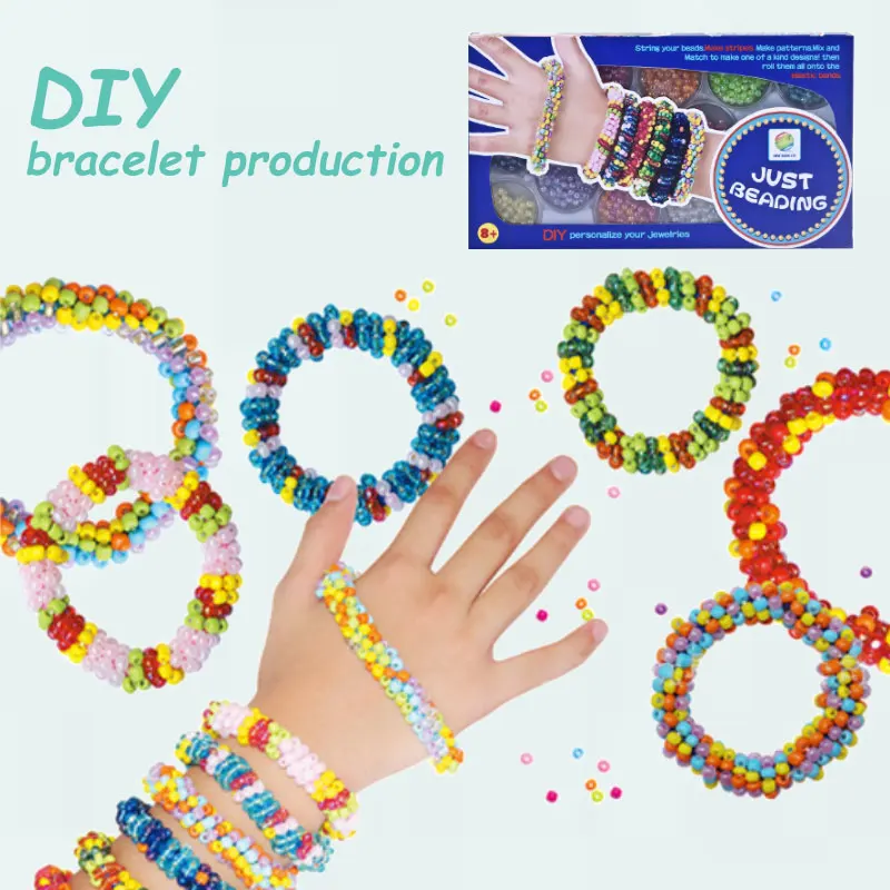 DIY Charm Bracelet Making Kit - Beading Woven ， Perfect Christmas Gift Birthday Festival Set for Girls Who Love Crafting