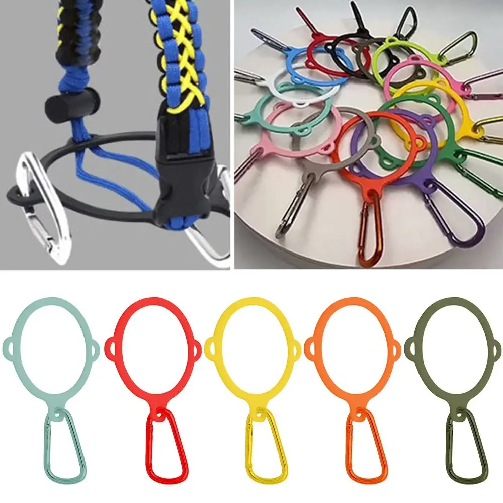 Three Hole Plastic Ring Buckle Arrival Sports 7 Styles Carrying Strap Accessory with Carabiner Kettle Hanging Buckle