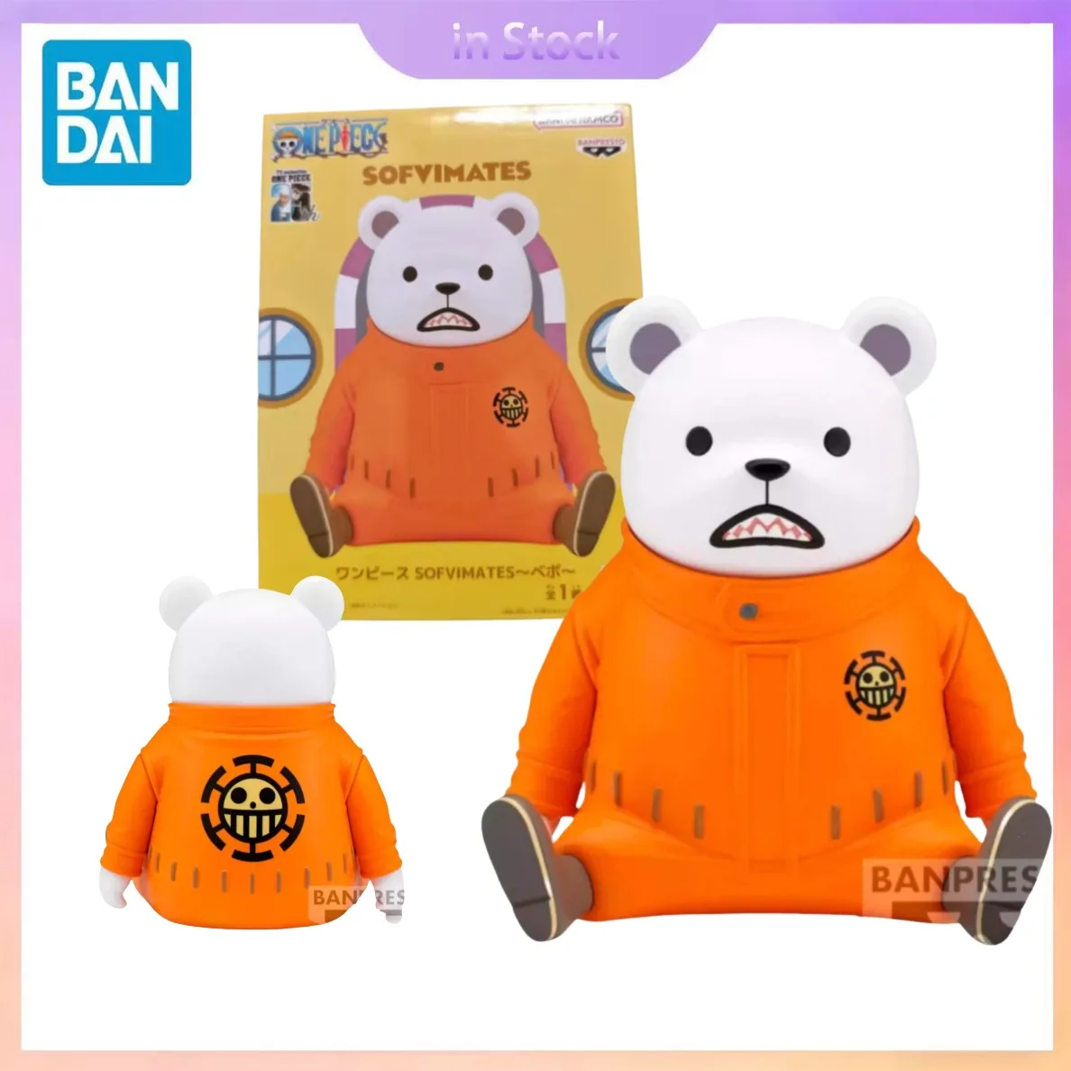 

Original Bandai Banpresto Genuine In Stock One Piece Bepo Anime Collection Action Figure Model Kits Gift for Boy girl