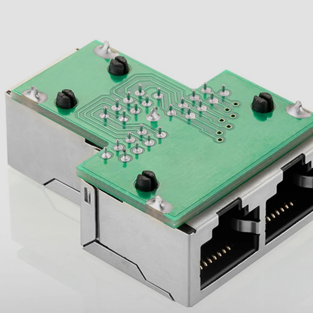 

Plastic Ethernet Splitter Adapter Network Cable Extender 1 to 2 Port Ethernet Connector for Home Office Use