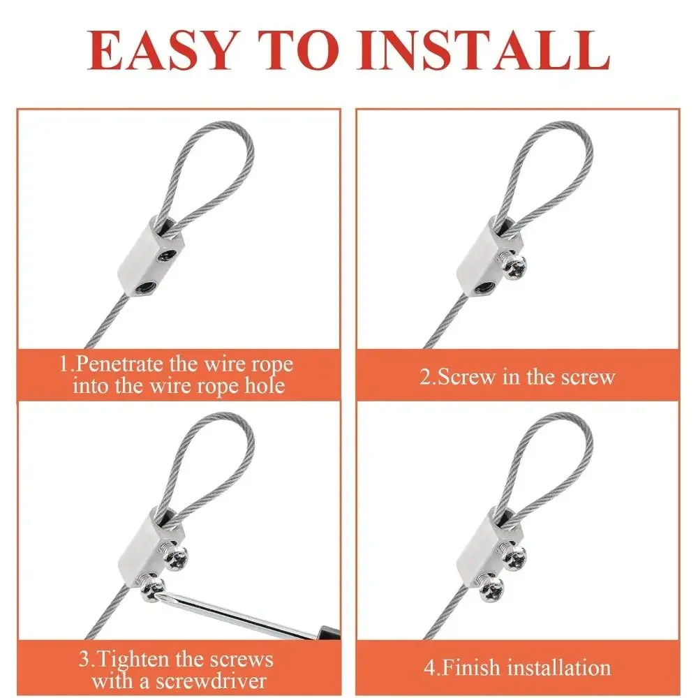 New Copper Steel Wire Rope Clip Metal Adjustable Stainless Steel Cable Clamp Wire Rope Clamp