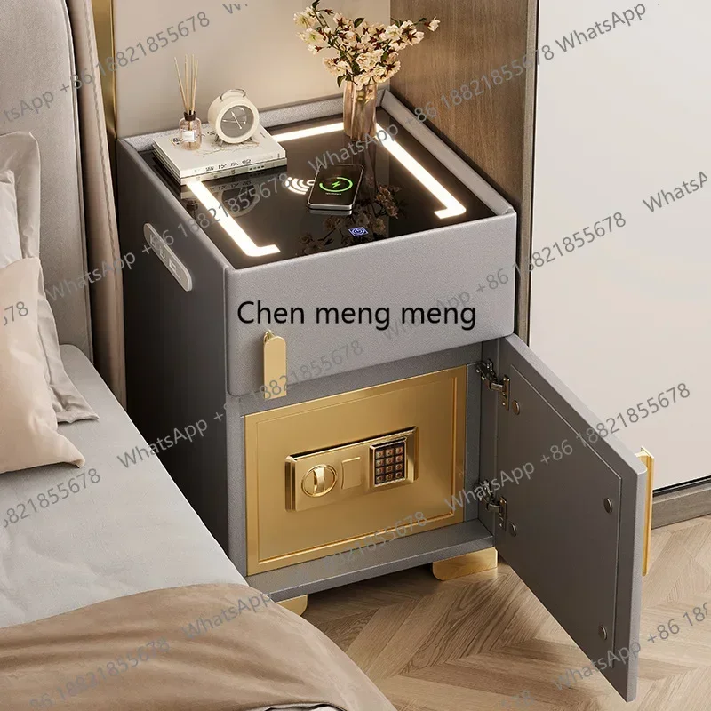 h178  Smart bedside table safe integrated household bedroom multi-function safe