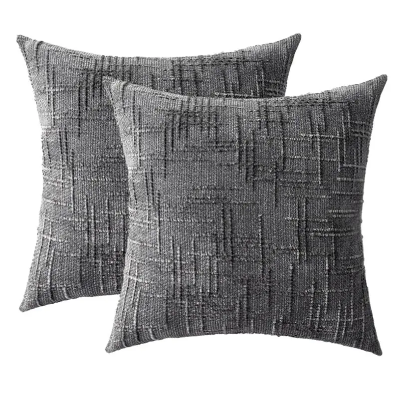 Throw Pillow Covers 18X18 Inch 2PCS Decorative Soft Covers For Couch Sofa Bed Living Room Home Decor Pillowcase New