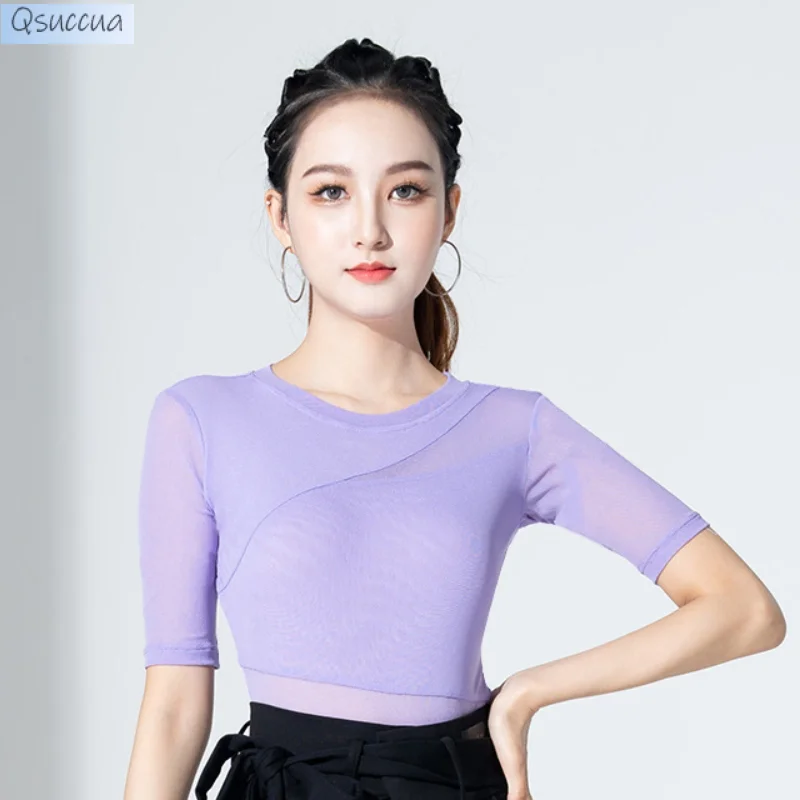 

Latin Dance Tops Dance Jumpsuits Women's Wid-Sleeved Beautiful Dance Clothes Body Practice Clothes Modern Dance