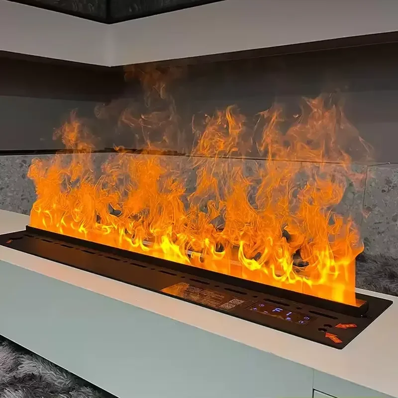 For New Model Decorative Electric Insert Fireplace with Remote & App Control 800W & Hotel ft Heating Area