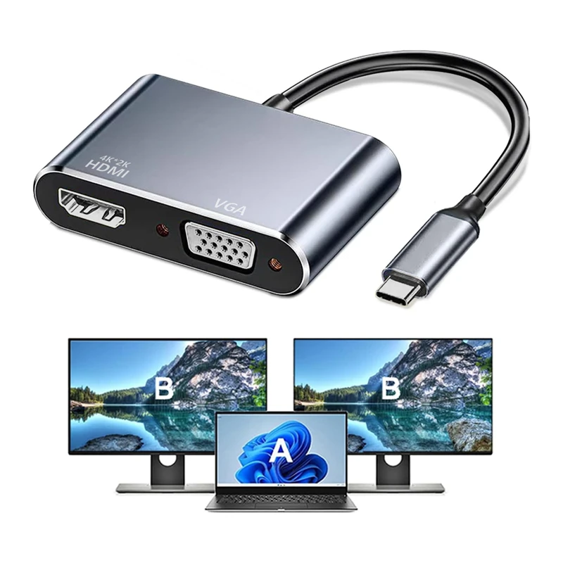 USB C Hub to 4K HDMI-Compatible USB 3.0 Type C PD Charging Dock for Macbook iPad Samsung S20 Dex HDTV Projector Nintendo Switch