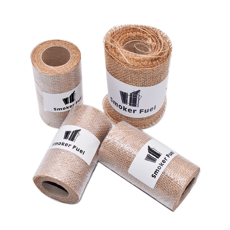 

300CM/Roller Hessian Bee Smoker Fuel Burlap Smoker Fuel Beekeeping Smoker Fuel Cleaner Smoke Less Irritant Beekeeper Supplies