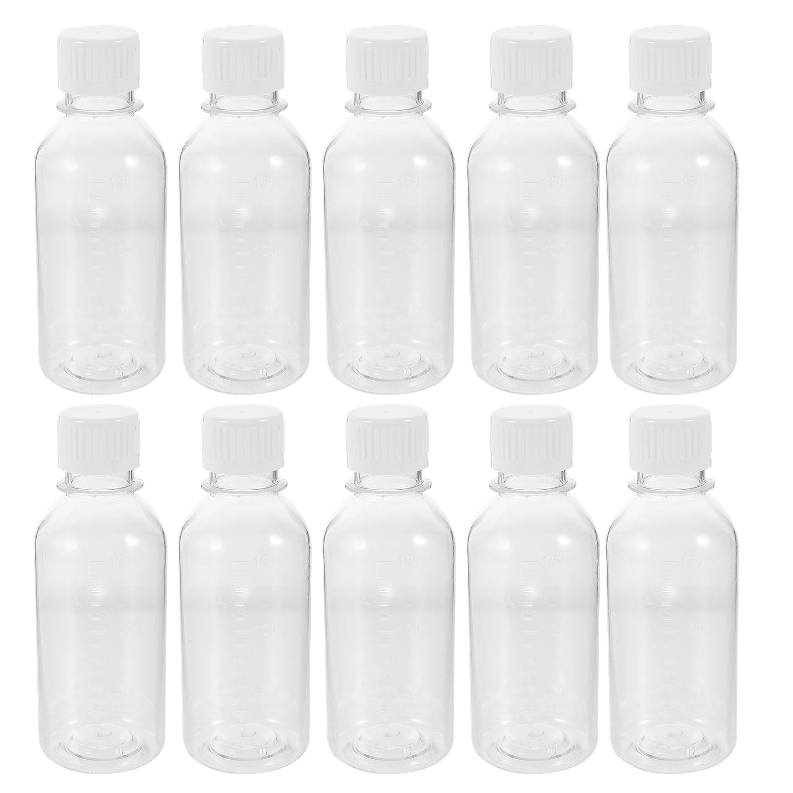 

12pcs PET Plastic Juice Bottles Transparent Drinking Containers Disposable Water Milk Bottle with Caps for School