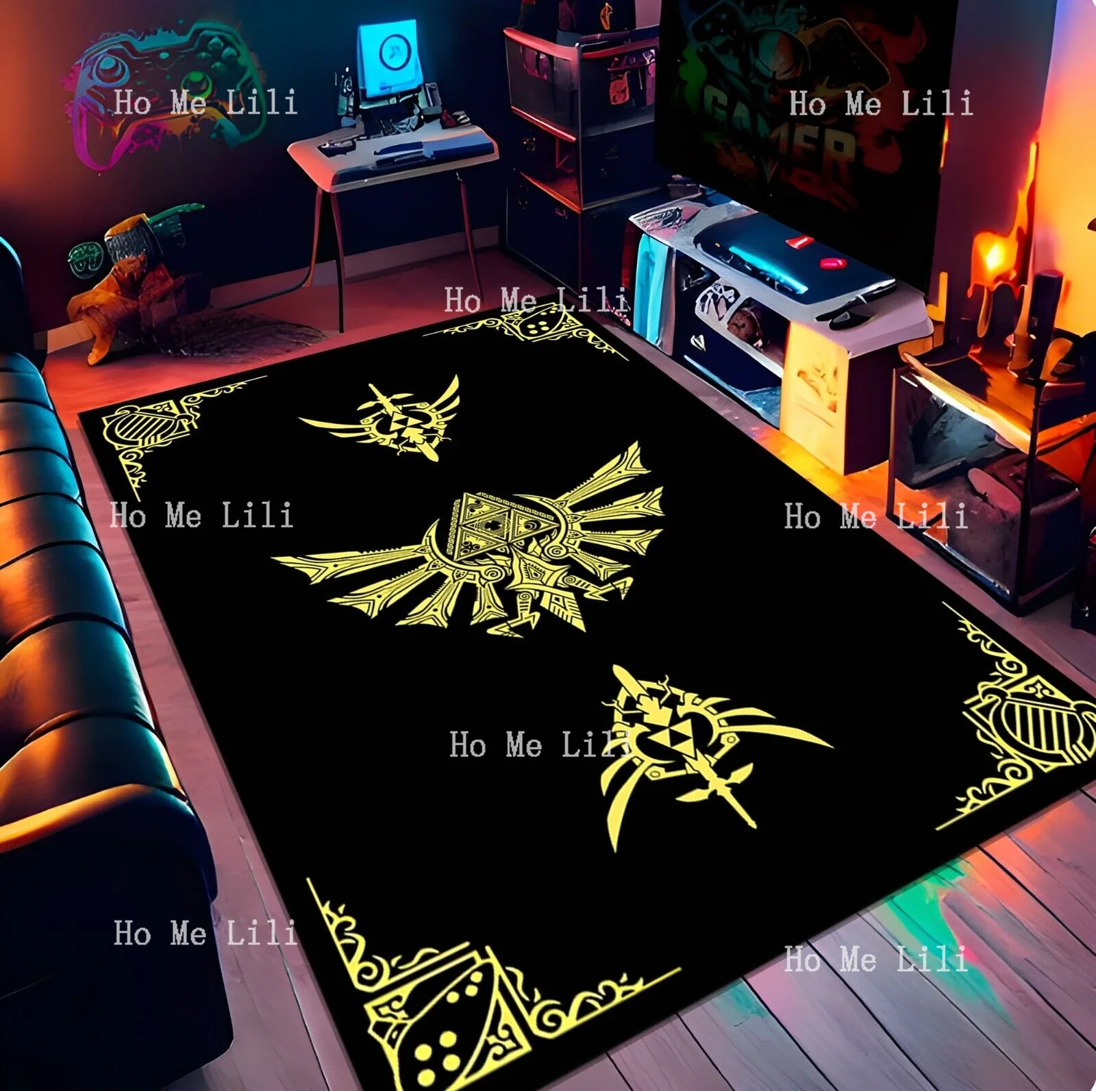 Zelda Rune Rug Teen Room Mat