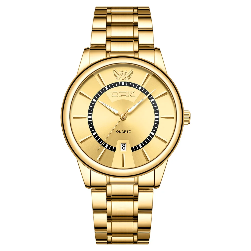 OPK Luxury Men's Quartz Watch Waterproof Luminous Business Calendar Reloj Hombre Mens Watch Relogio Masculino
