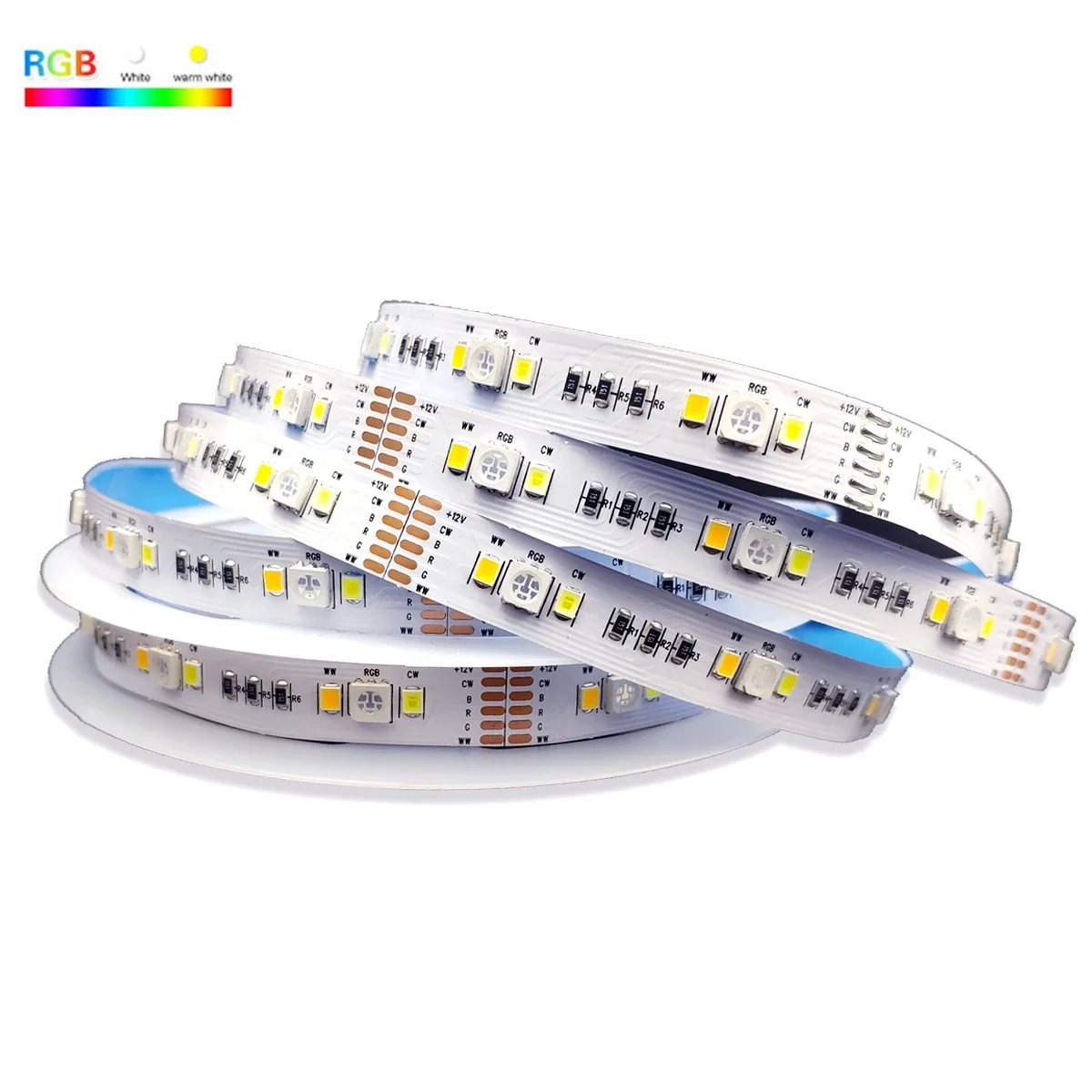 Zigbee RGBCW Mini Controller 1M-10M DC12V 5050 RGB+CCT 90leds/m LED Strip Light Power Kit For ZIGBEE 3.0 HUB Echo Plus APP