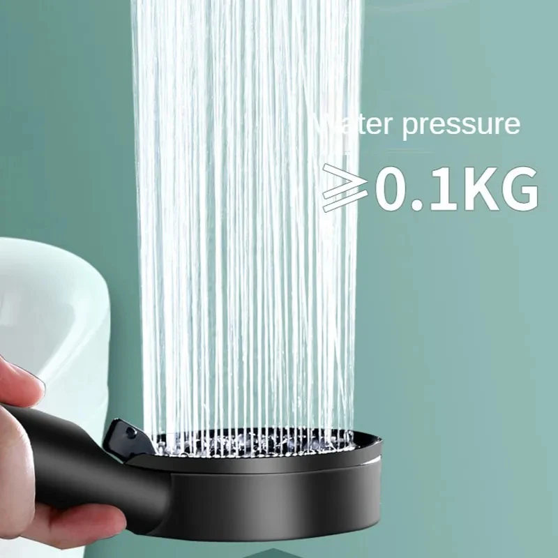 

High Pressure Shower Head, 5 Modes Adjustable Showerheads with Hose, Water Saving, One-Key Stop Spray Nozzle, Bathroom Accessori