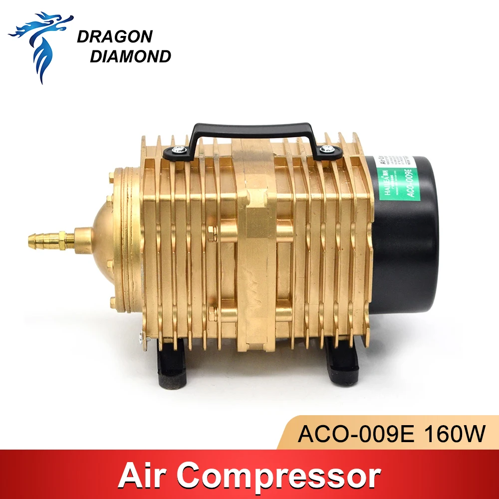 160W Air Pump Compressor AC 220V Air Assist Electrical Magnetic For CO2 CNC Laser Engraving Cutting Machine ACO-009E