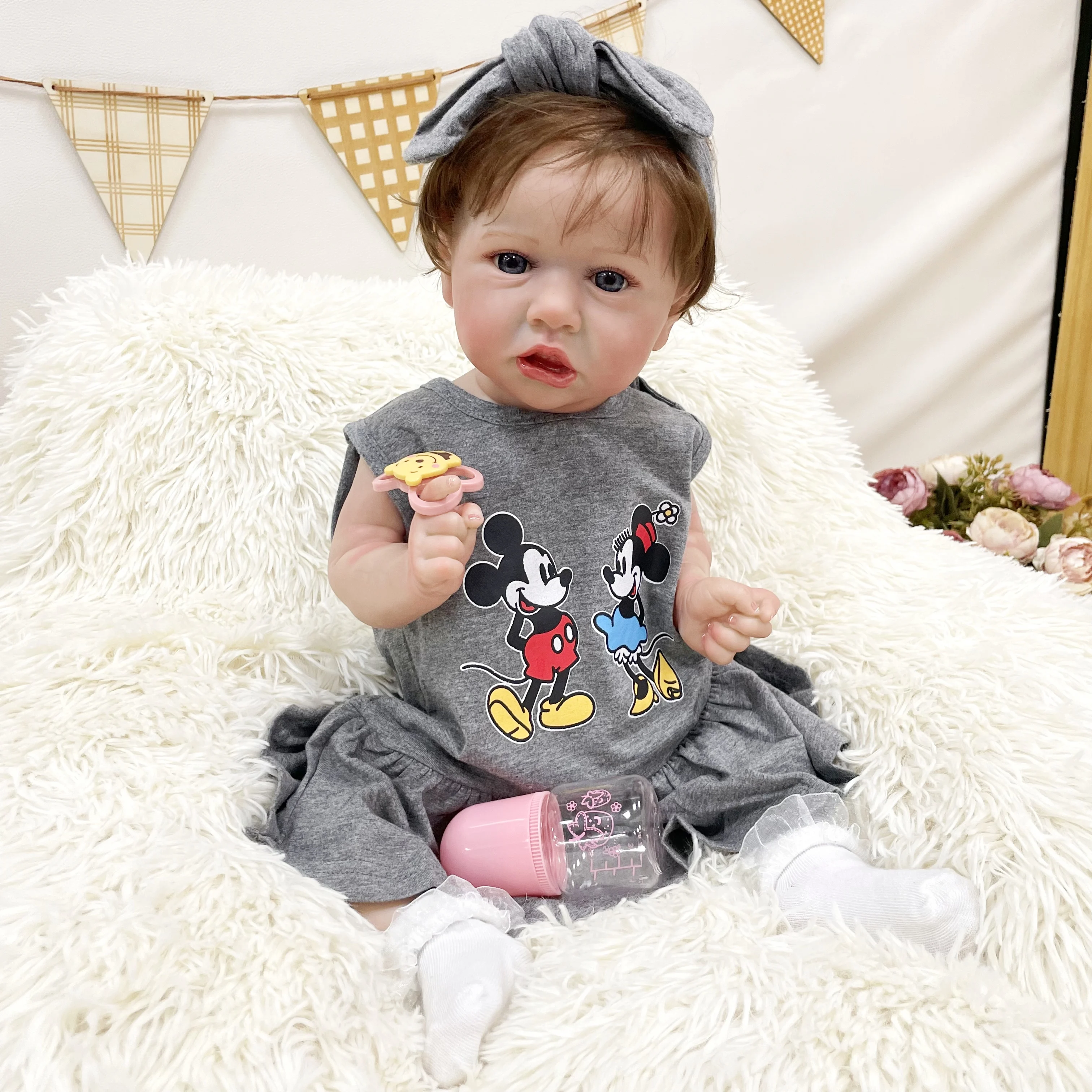 

Оптовая продажа, высокое качество, Кокела, 55 см, детская игрушка, Рождественский подарок, ручная работа, большая кукла для маленьких девочек, куклы Reborn для малышей