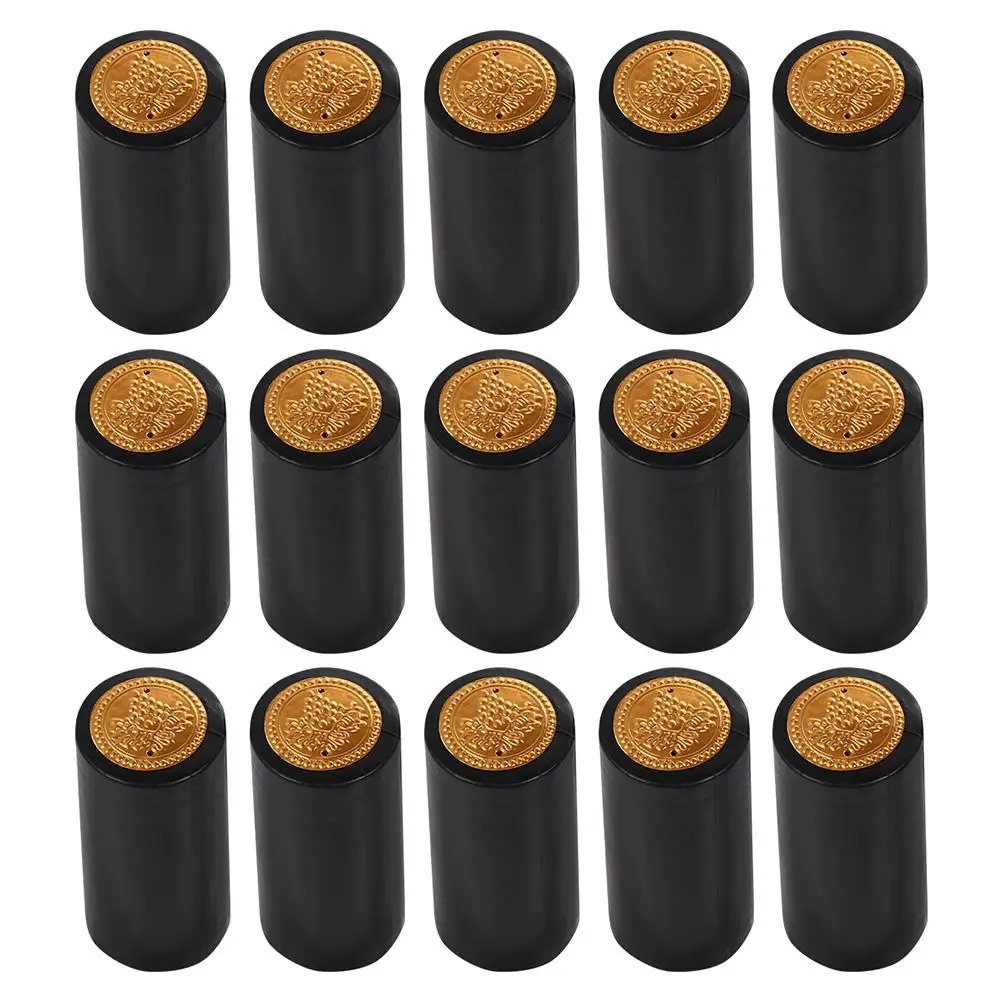 

50 Pcs Glue Cap Heat Shrink Caps Bottle Sealer Seals for Bottles Wrap Sealing
