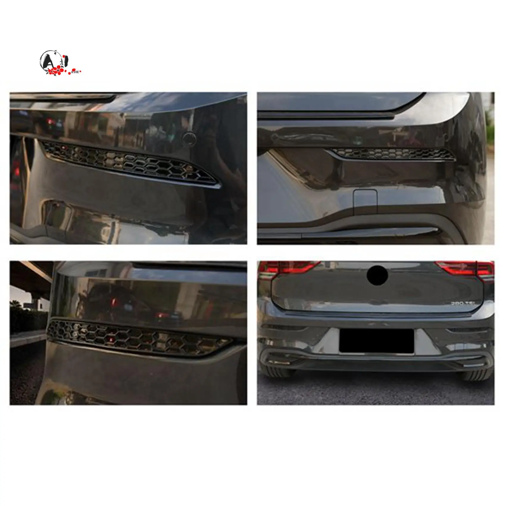 A10E-Car Reflective Strips Honeycomb Reflector Strips For-VW Golf 8 MK8 Rline 2020-2022
