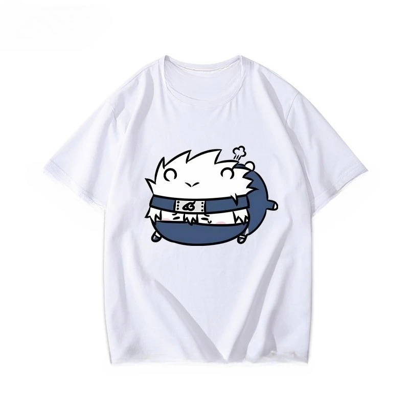 Chiikawa Niedliches Cartoon-Grafik-T-Shirt, Sommer Unisex Lässiges, lockeres Kurzarm-Oberteil im Anime-Stil für den Alltag – Detail 9