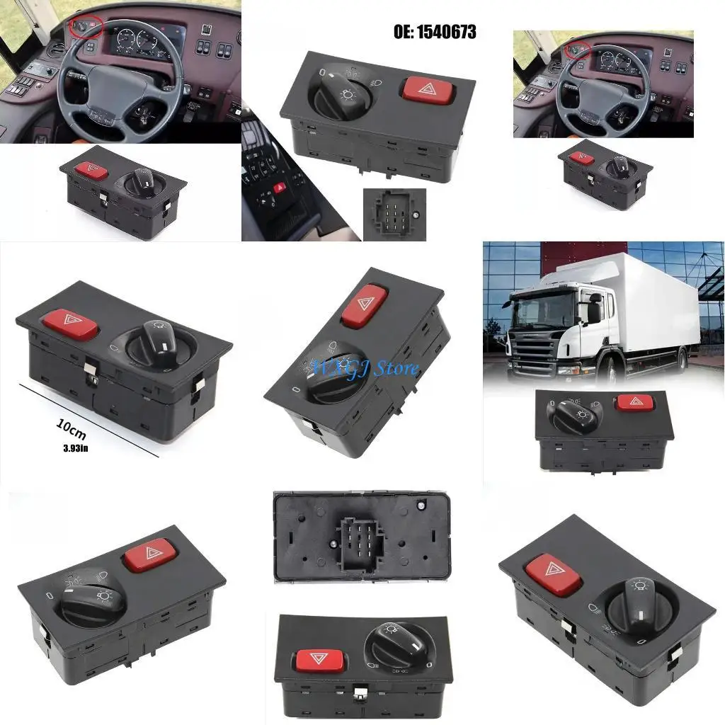

37JE Truck Lighting Control Switches Panel With Emergency Light Function And Durability Sealed Design 1540673 1900317 2252076