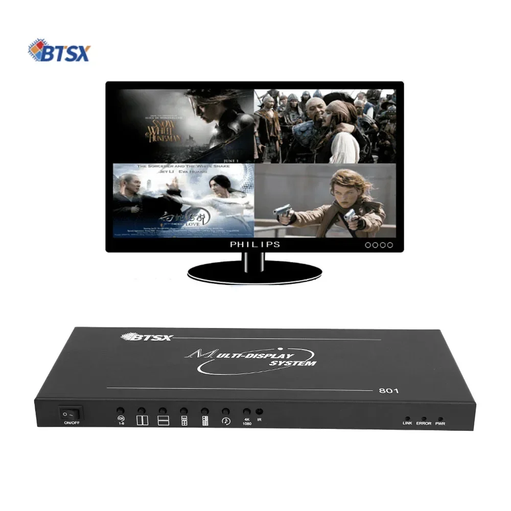 

Top Quality 2X3 2X4 3X2 8K HDMI Tv HDMI Input Split Screen Processor Video Wall Controller