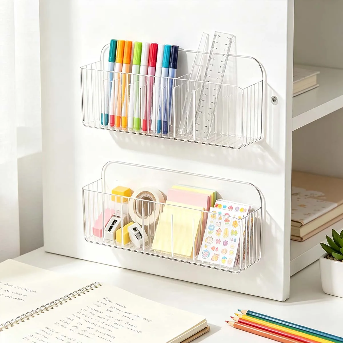 Acrylic desk organizer,dormitory bedside storage,remote control,ointment,facial mask holder,back-to-school season,Christmas gift