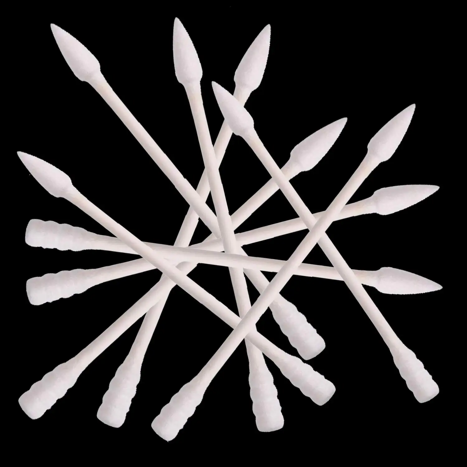 

800 Precision Cotton Swabs, Double Tipped Spiral Head, Highly Absorbent, 4 Packs of 200
