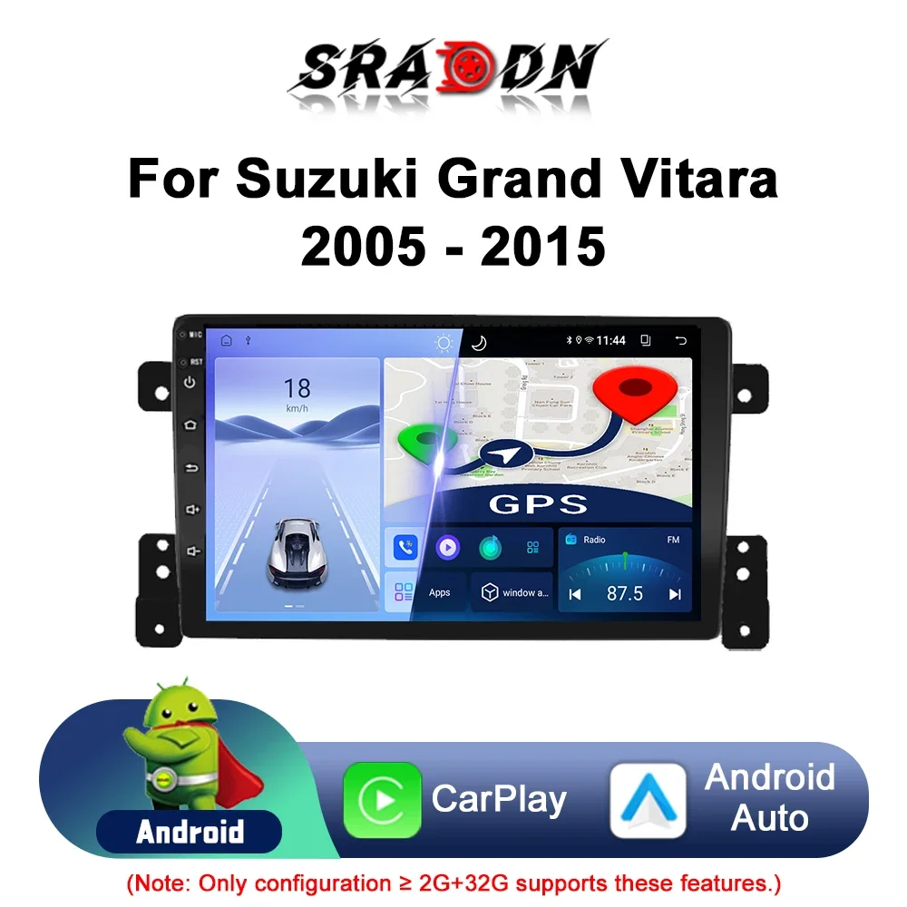 

For Suzuki Grand Vitara 3 2005 - 2015 Android Car Radio Automotive Multimidia Player GPS Navigaion Carplay Screen Auto Stereo