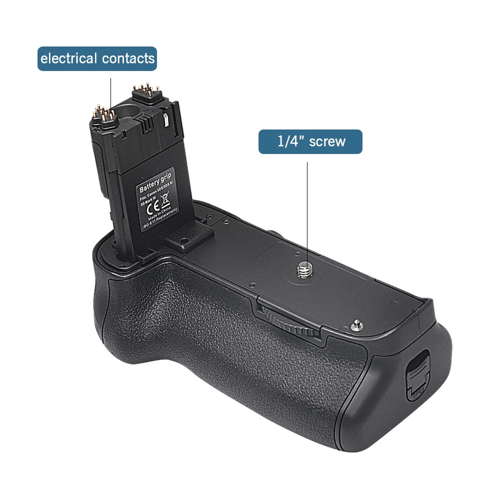Mcoplus BG-5DIII Punho de bateria vertical para Canon 5D Mark III 5D3 5DS 5DSR SLR câmera