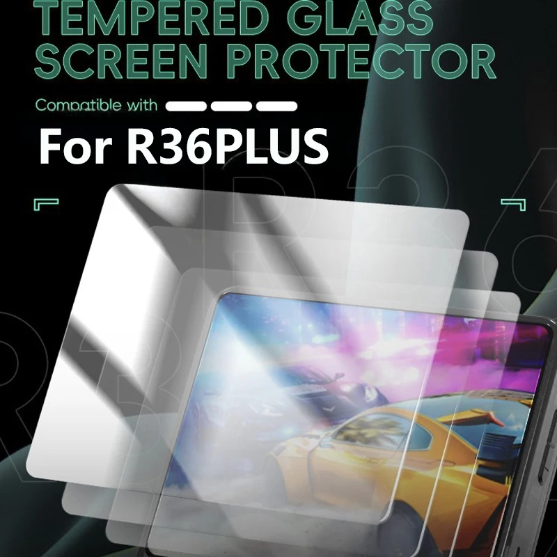 3 IN1 R36PLUS Tempered Glass Screen Game Storage Bag Zipper Carry Bag Eva Hard Handbag 4 IN1/ 2 IN 1 R36PLUS Game Accessories