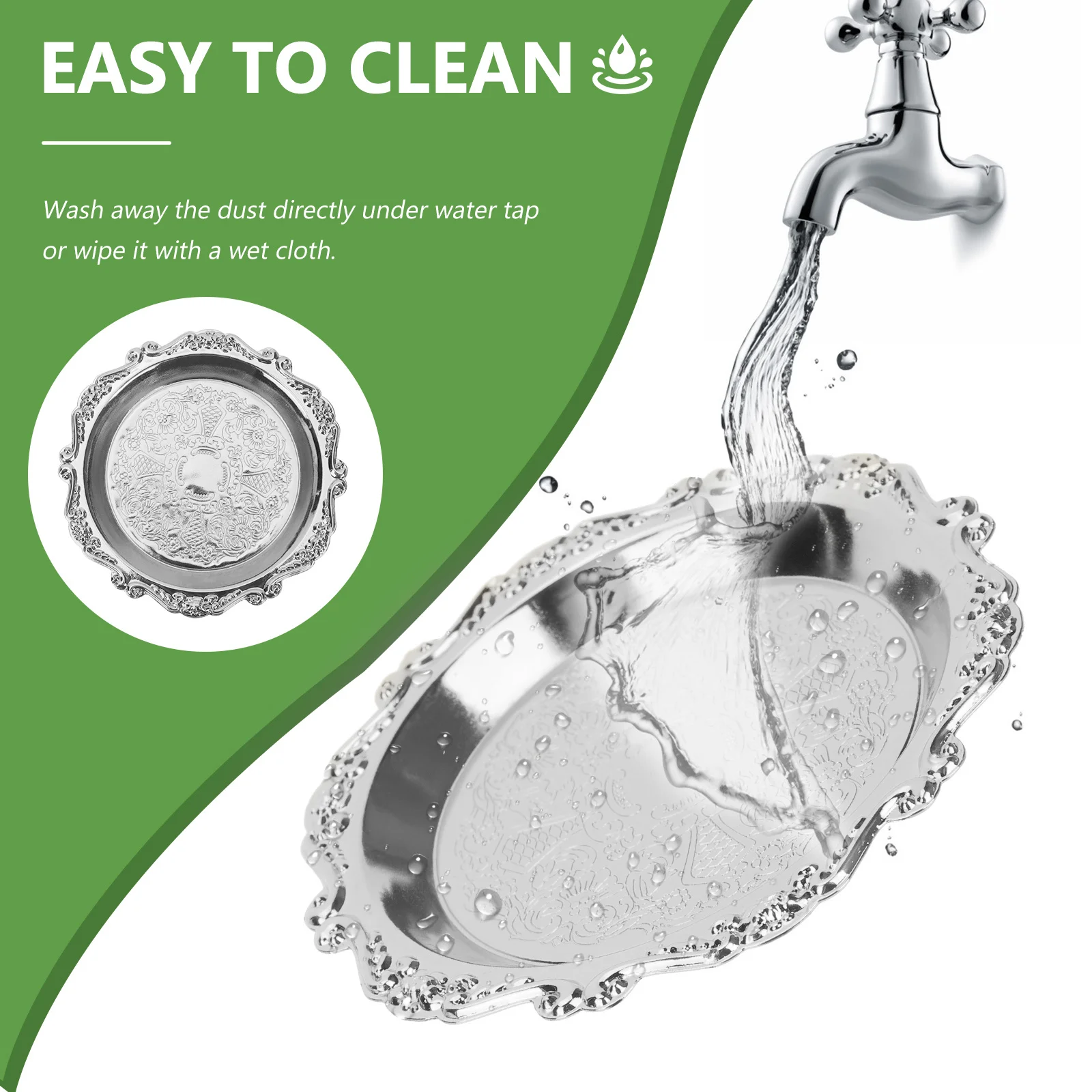 

6pcs Mini Snack Dishes Vintage Fruit Serving Tray For Party Appetizer Chip Dip Candy Dry Food Platter Kitchen Barware