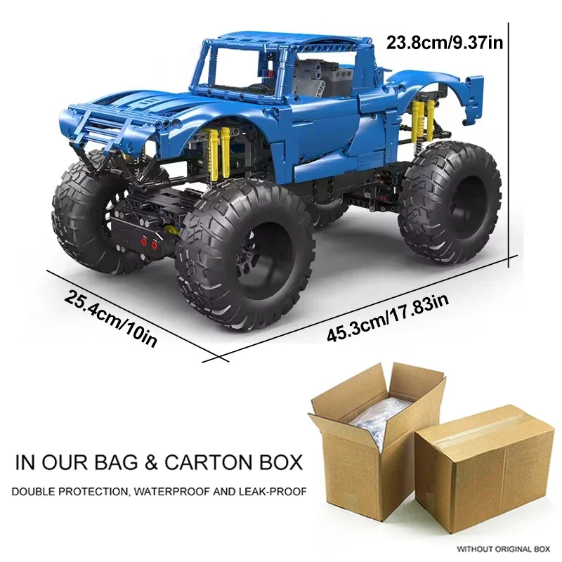 قالب الملك 18039 نموذج مركبة للطرق الوعرة 1454 قطعة مجموعة مكعبات البناء سلسلة التسلق لعبة للأولاد هدايا عيد الميلاد #6