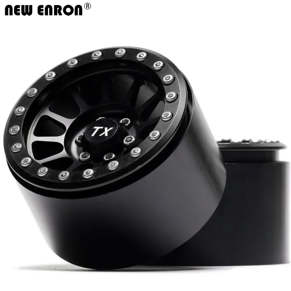 Cerchione del mozzo delle ruote Beadlock a 12 raggi CNC da 2,2 pollici per 1/10 RC 12mm Hex Crawler Axial SCX10 II 90046 TRX-4 KM2 YETI RR10