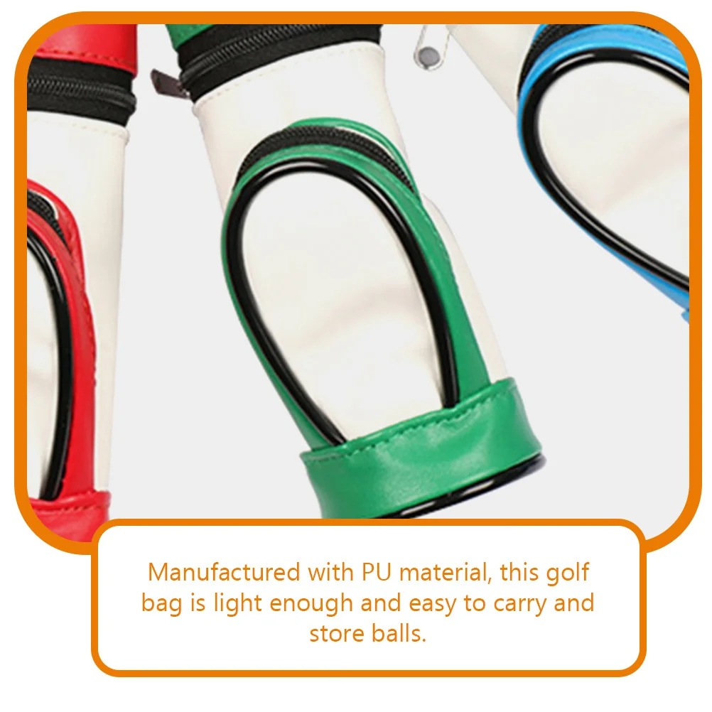 Ball Bag Pu Draagbare compacte opslag voor golfpraktijk Herbruikbare hangende tas Houder Golfbalzakaccessoires