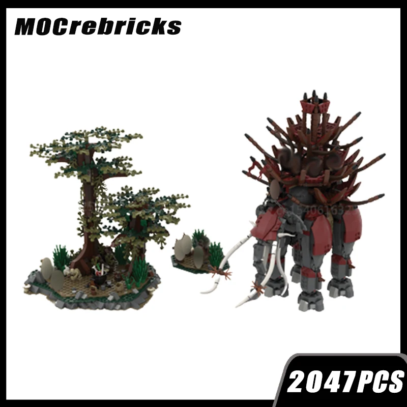 

Science Fiction Architecture Series MOC Mumakil Model Set Building Block DIY Model Assembly Puzzle Large Particles Brick Toys