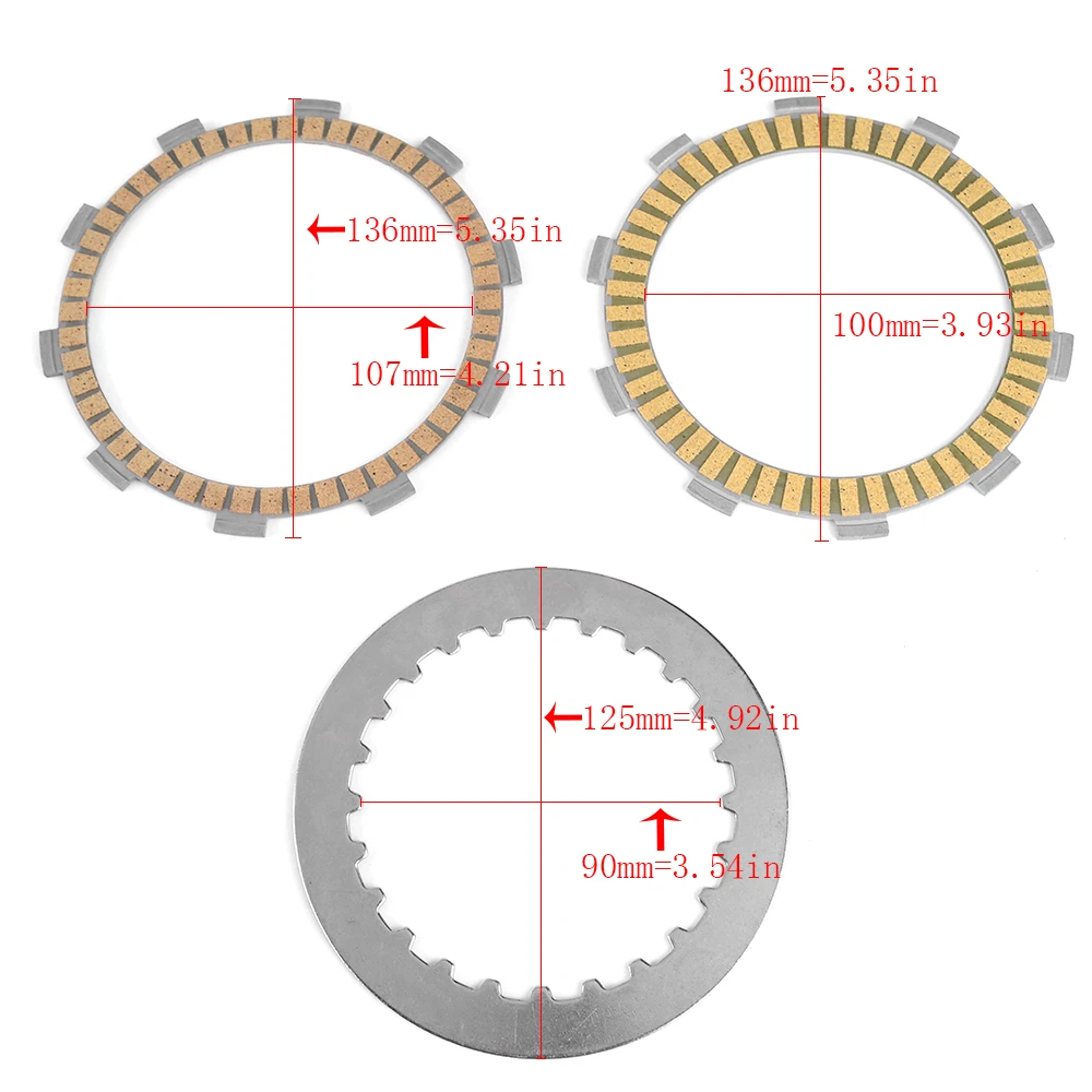 Friction Clutch Plate For Honda NT 650 700 Deauville / XL650V XL700V Transalp / VT750 VT 750 Shadow A.C.E Aero Phantom Spirit RS