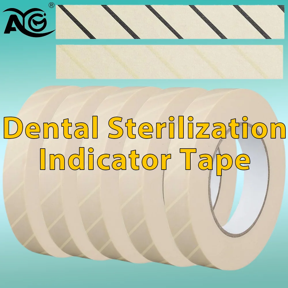 

Индикаторная лента для стерилизации AG 50м/рулон, медицинские автоклавные карты, паровые индикаторы, инструменты для ухода за полостью рта, для стоматологических клиник и лабораторий