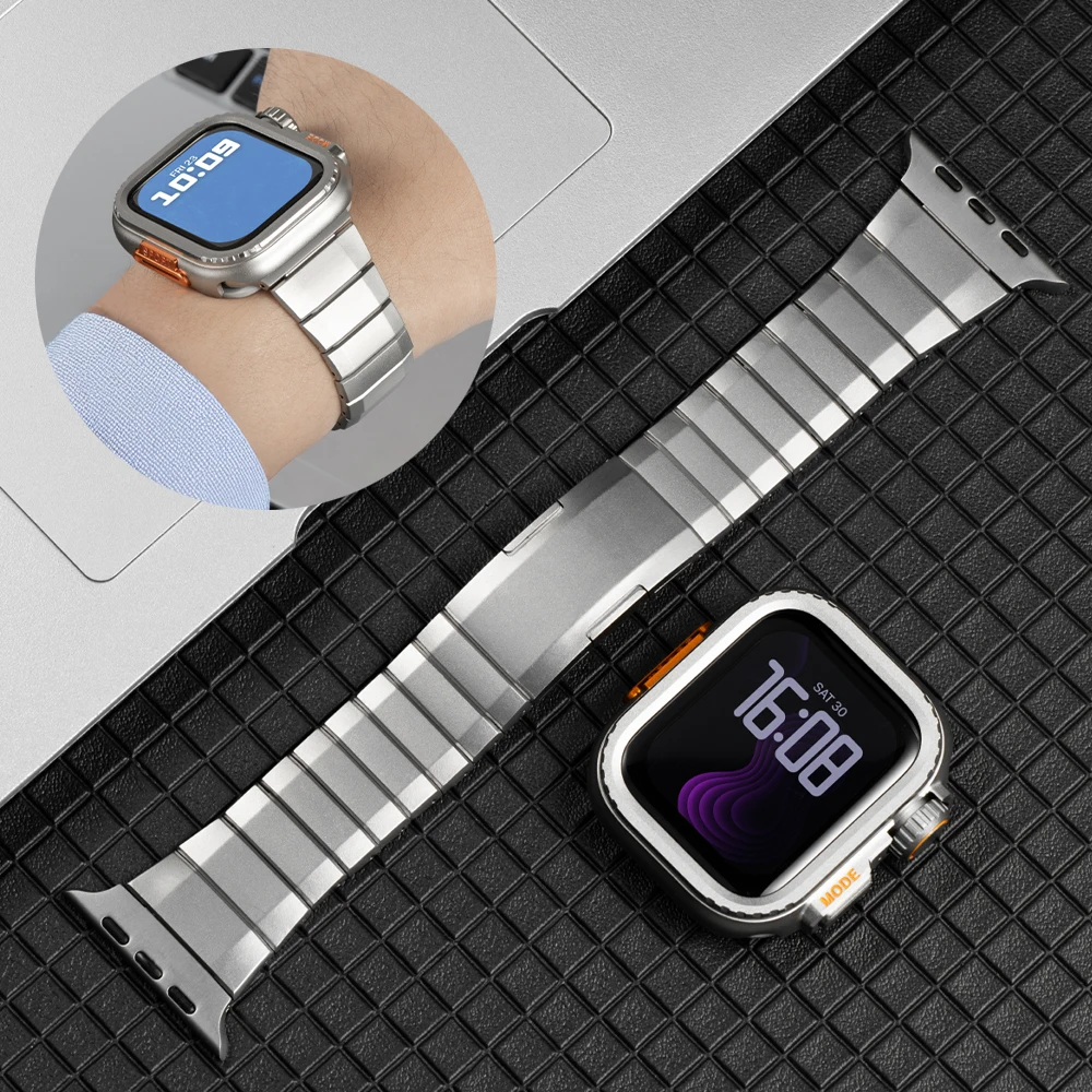 Luxury Stainless Steel Case+ Strap For Apple Watch Series 11/10 42mm 46 49 45 44mm Metal For Iwatch Ultra3/2/1 9 8 7 6 5 4 SE3/2
