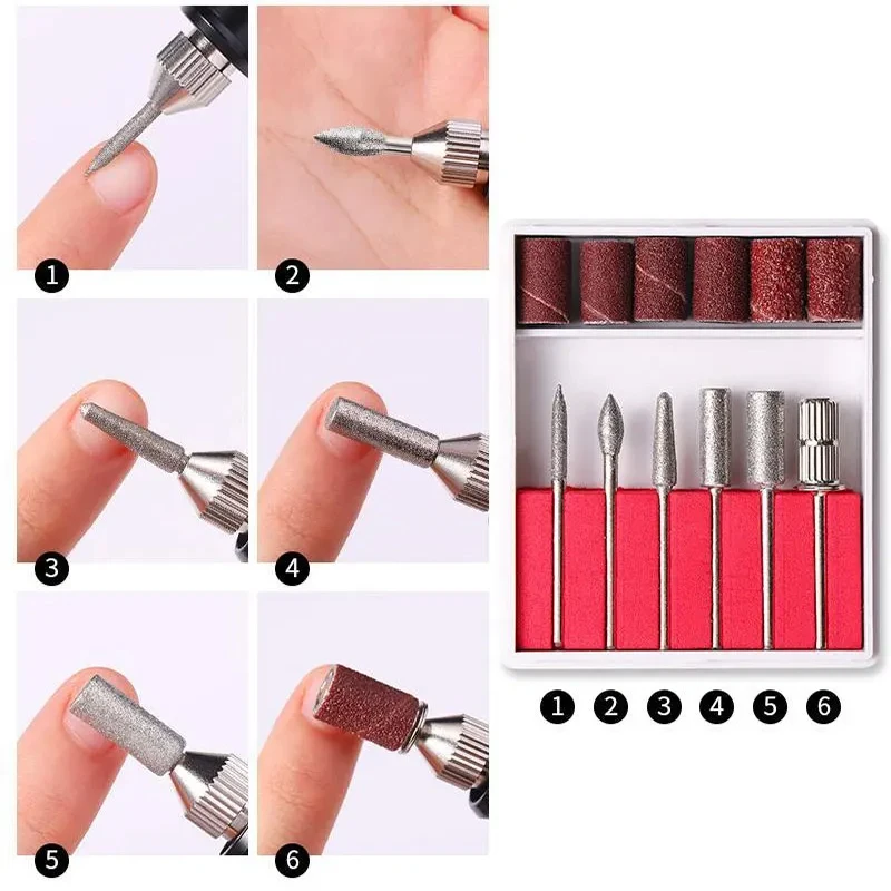 20000 U/min elektrische USB-Nagel bohrmaschine profession elle Maniküre Pediküre Bohrer Set mit Nagel bohrern Polier geräte Werkzeuge