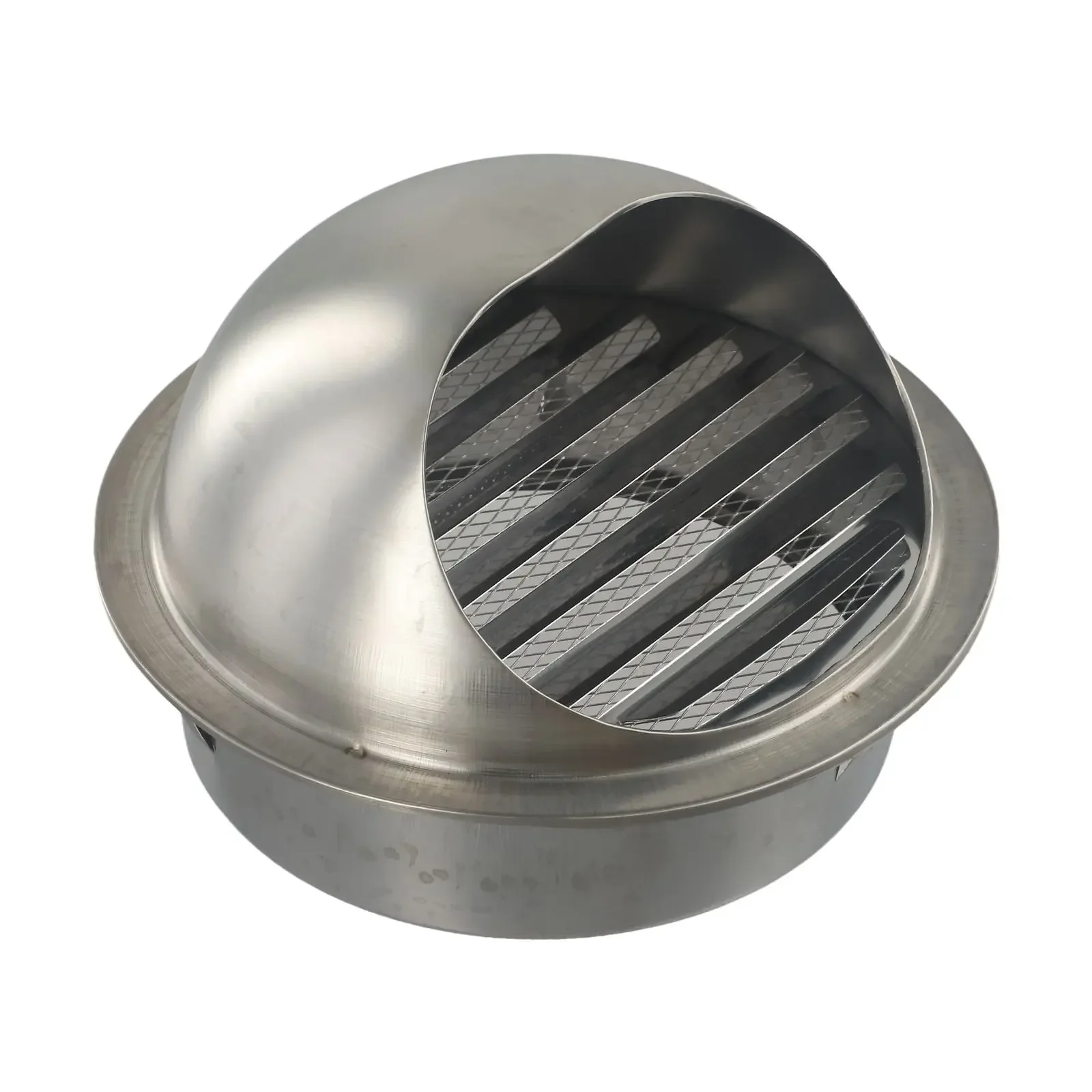 Grille de Ventilation Murale en Acier Inoxydable Argenté, Extracteur de Nez Rond Externe, Taureau, Sortie Chaude, Accessoire, 100mm, 150mm