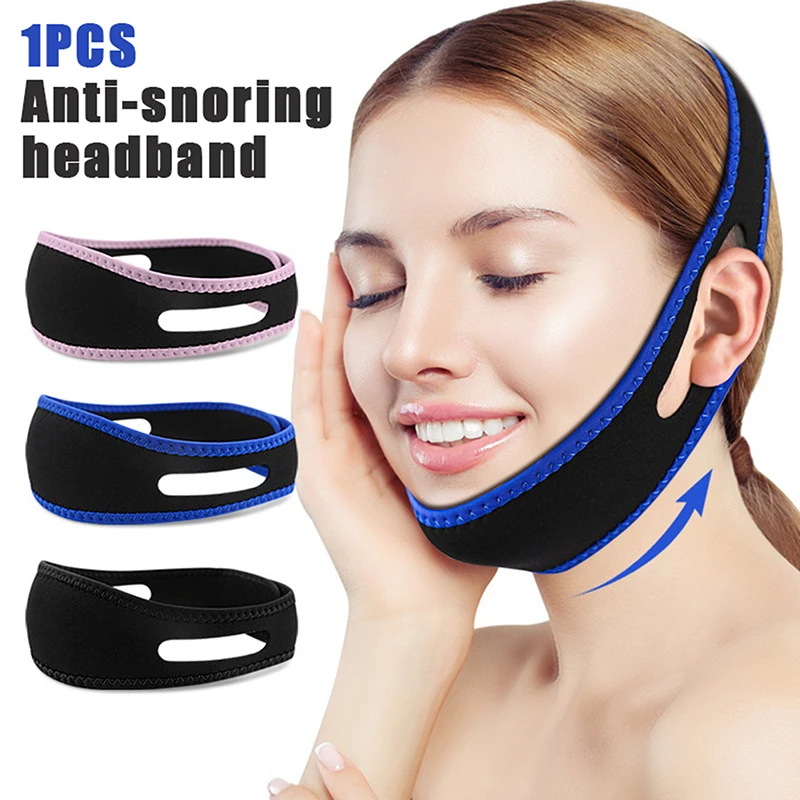 

Anti Snoring Belt Breathable Strap Elastic Anti-Snoring Chin Belt Mouth Breathing Band Apnea Belt Improve Sleeping Care Too