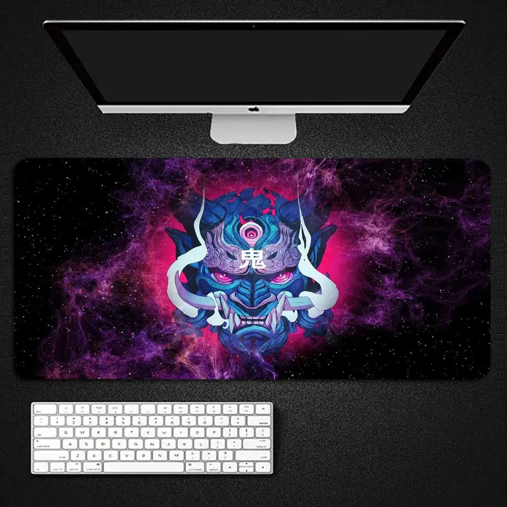 

XXL Gaming Accessories Office Gamer Keyboard Desk Mat Non-Slip Laptop Notebook Mousepad Japanese ghost Mouse Pad Natural rubber