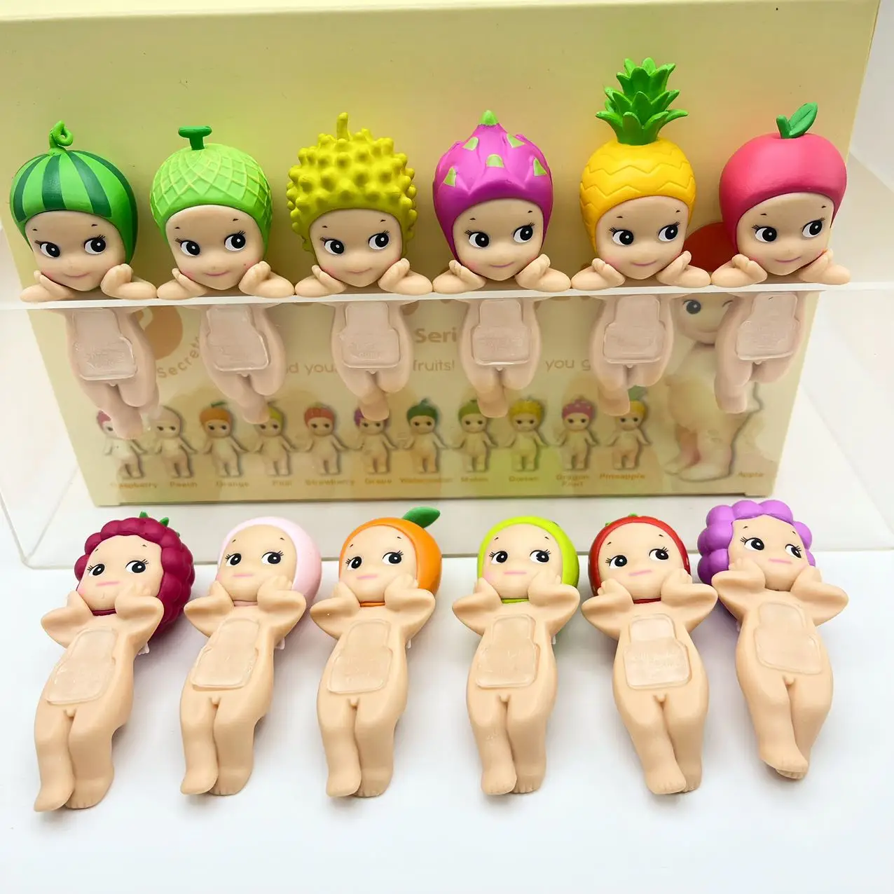 Sonny Angel Mini angelo con guancia frutta cieca scatola terminale ornamento decorazione del telefono cellulare Cupido fatto a mano Anime bel regalo giocattoli