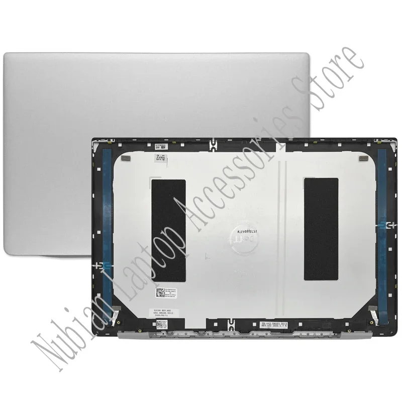 Novo para dell inspiron 15 5590 5598 laptop lcd capa traseira/quadro frontal/teclado palm pad/capa inferior/dobradiças prata