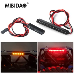 MIBIDAO Red/Yellow 32/65mm Light Lamp Bar for Axial SCX10 90046 Wraith RR10 TRX-4 D90 Tamiya 1/10 RC Crawler Model Car