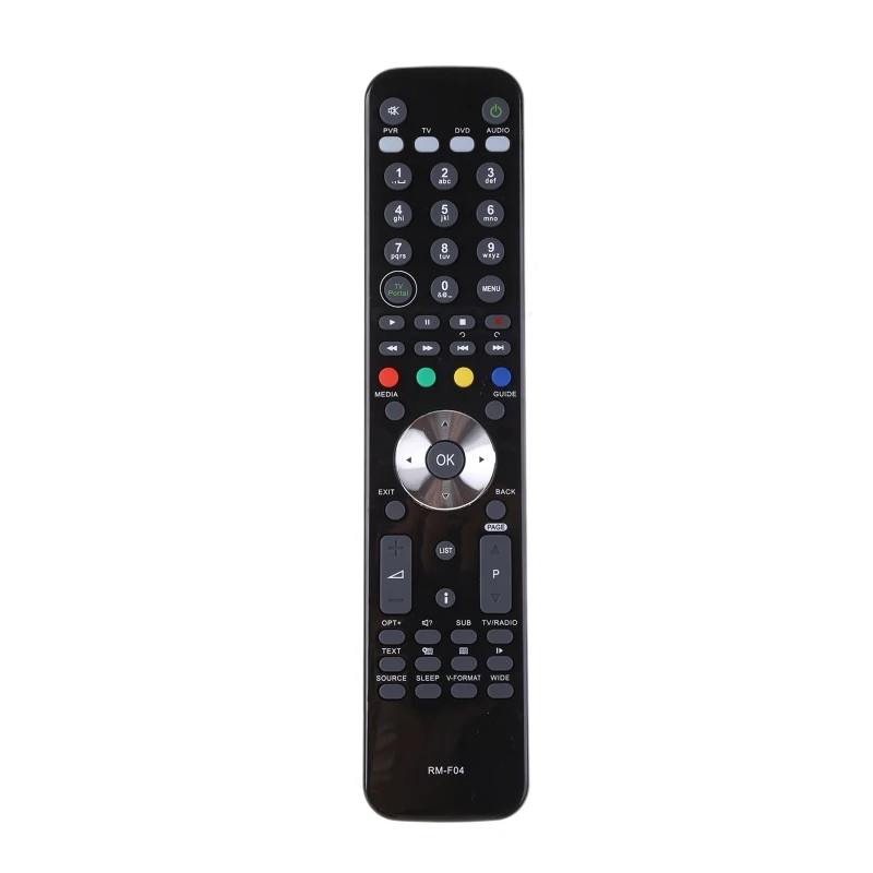 HUMAX RM F04-sistema de cine en casa, reemplazo de Control remoto Compatible con HDR-Fox T2 Freeview 500GB y 1TB HDD