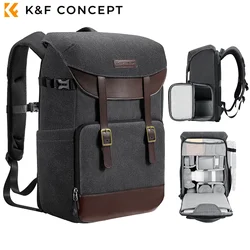 K&F CONCEPT 20L Camera Backpack Waterproof Outdoor Travel Professional Photography Bag For Sony Canon DSLR Camera Carry Tripod