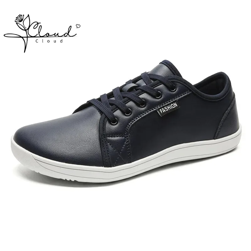 Hot Wide Version Bright Leather Strap Casual Shoes Men and Women Large Size Barefoot Shoes Loose Sports Shoes Sneakers